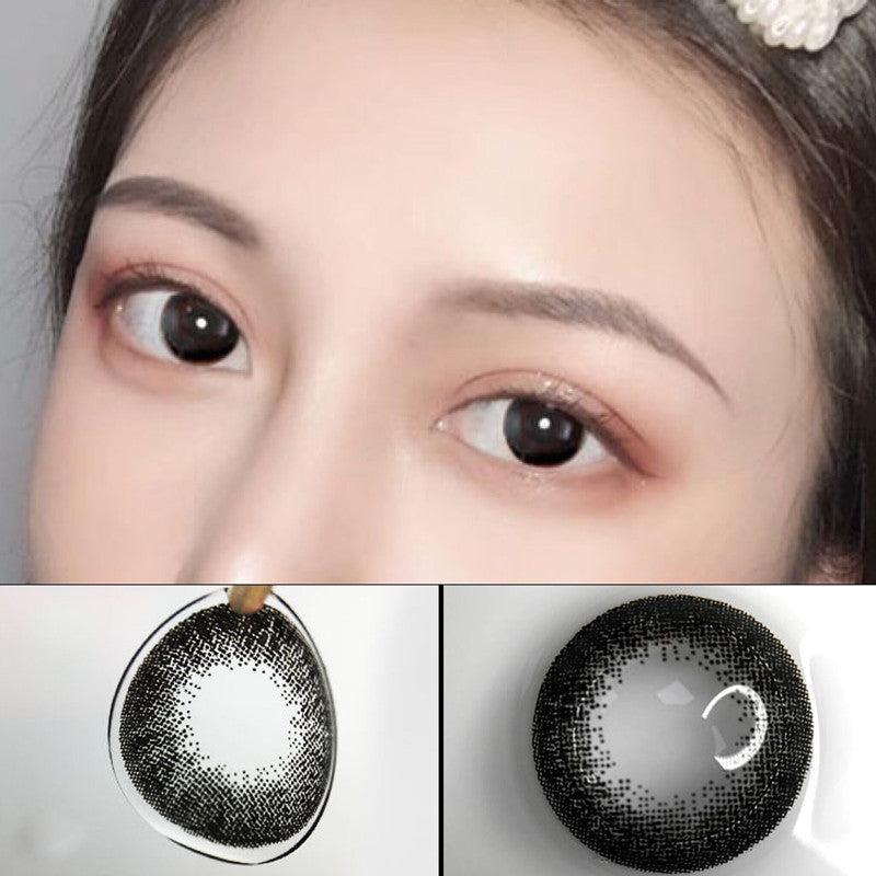 12 Months |  Black Contact Lenses (Two Piece) Yc21232