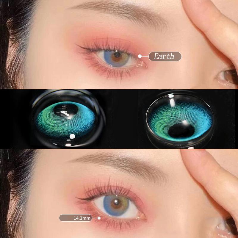 12 Months |  Earth Green Contact Lens (Two Pieces) Yv23662