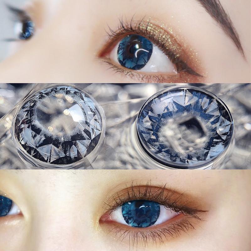 12 Months |  Masonry Blue Contact Lens (Two Pieces) Yc24068