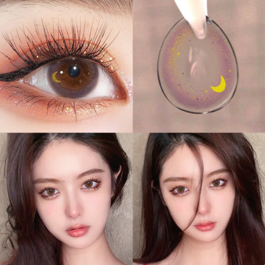 12 Months |  Moon Pink Contact Lenses (Two Pieces) Yv30726