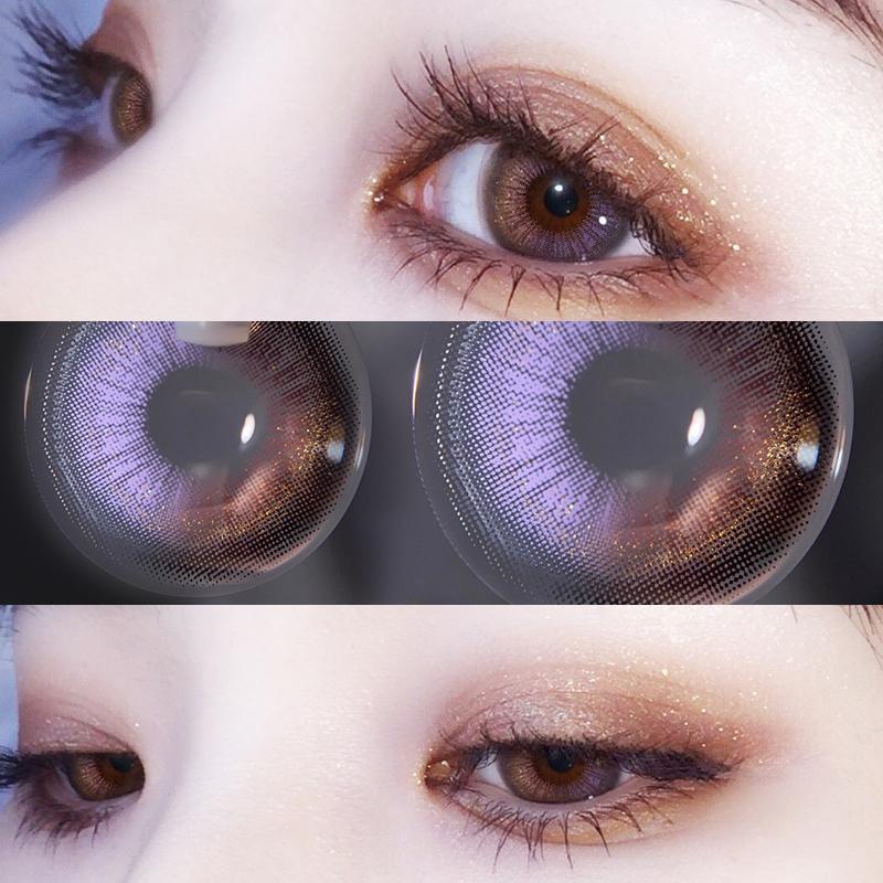 12 Months |  Purple Contact Lens (Two Pieces) Yv23903