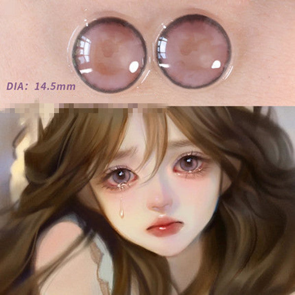 6 Months |  Anime Purple Contact Lenses (Two Pieces) Yv31173