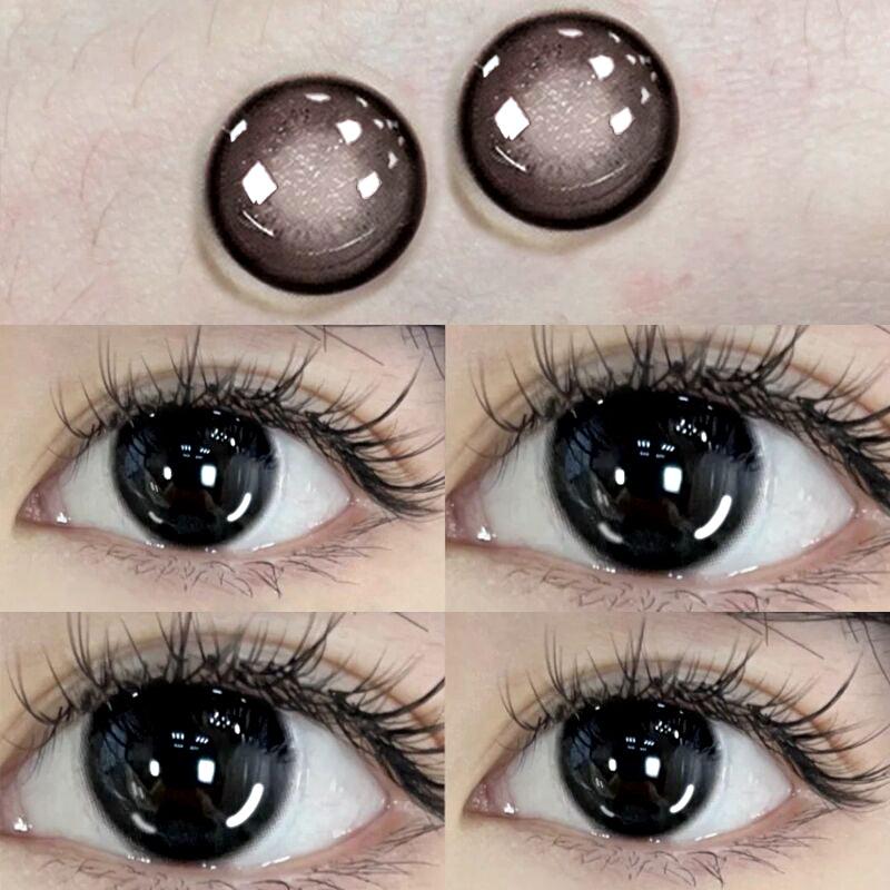 6 Months |  Black Contact Lenses (Two Pieces) Yv46115