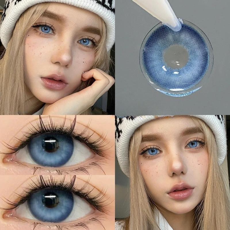 6 Months |  Blue Color Contact Lenses Yv476049