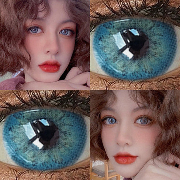 6 Months |  Blue Contact Lenses (Two Pieces) Yv30932