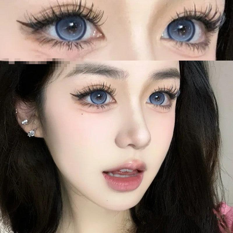 6 Months |  Blue Contact Lenses (Two Pieces) Yv31374