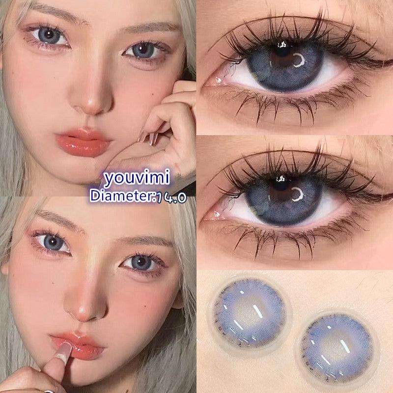 6 Months |  Blue Contact Lenses (Two Pieces) Yv31379