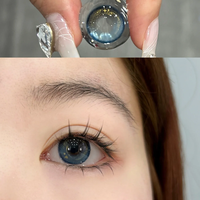 6 Months |  Blue Pearl Contact Lenses (Two Pieces) Yv31906