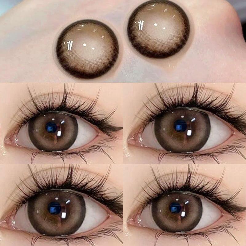 6 Months |  Brown Contact Lens (Two Pieces) Yv31407