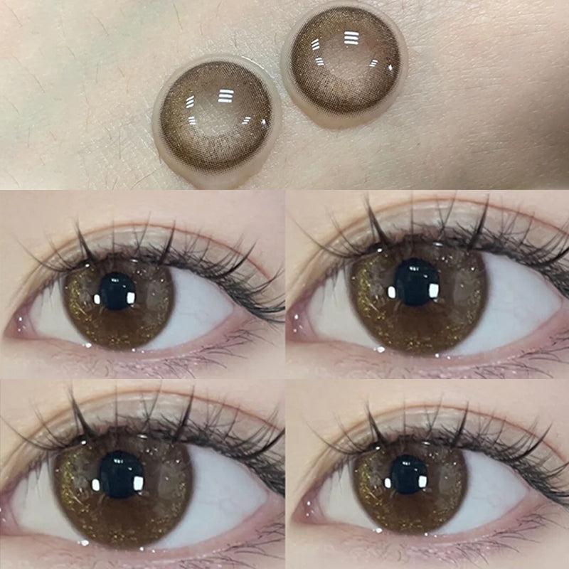 6 Months |  Brown Contact Lens (Two Pieces) Yv31408