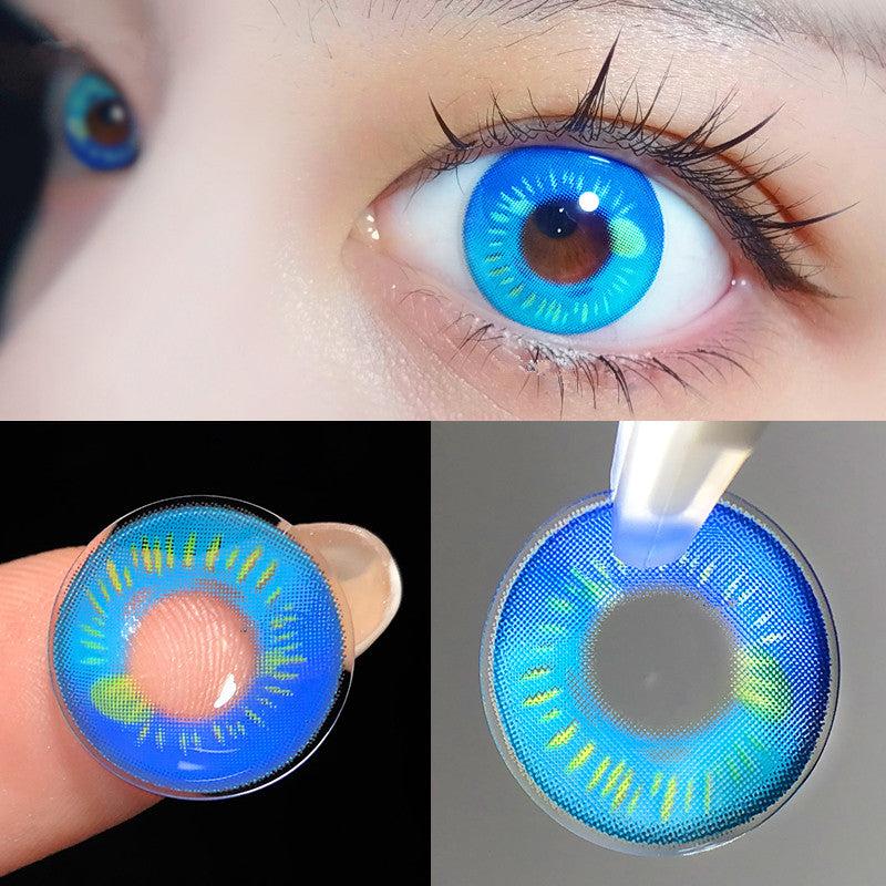 6 Months |  Cosplay Blue Contact Lenses (5 Pieces) Yv31293