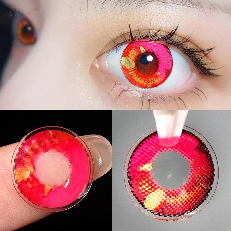 6 Months |  Cosplay Rose Red Contact Lenses (5 Pieces) Yv31296