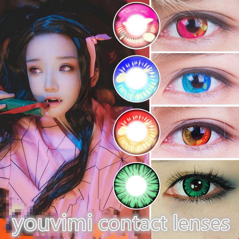 6 Months |  Demon Slayer Nezuko Contact Lenses (5 Pieces) Yv31298