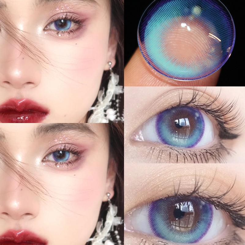 6 Months |  Ocean Blue Contact Lenses(Two Pieces) Yv44453