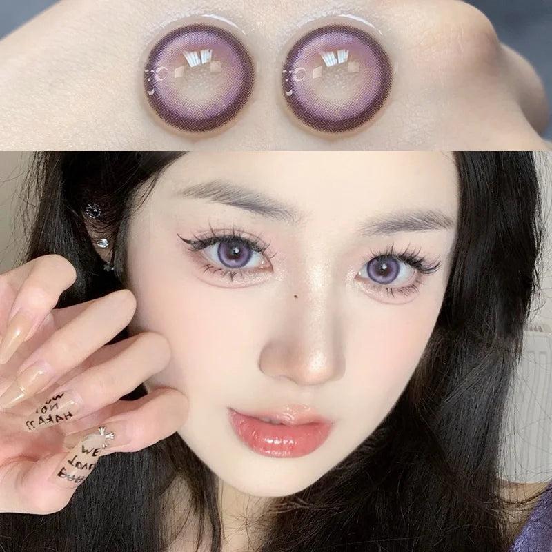 6 Months |  Purple Colored Contact Lenses(2 Pieces) Yv31850