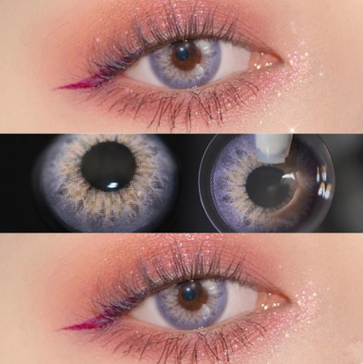 6 Months |  Purple Contact Lenses (Two Pieces) Yv30296