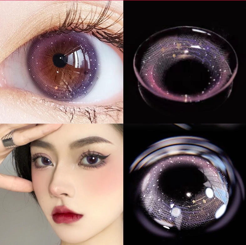 6 Months |  Purple Contact Lenses (Two Pieces) Yv30389