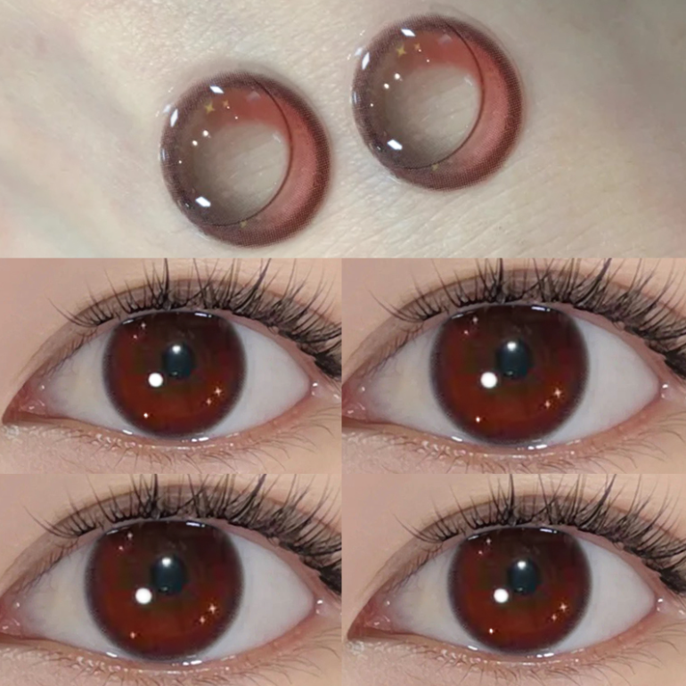 6 Months |  Red Contact Lenses (Two Pieces) Yv30941