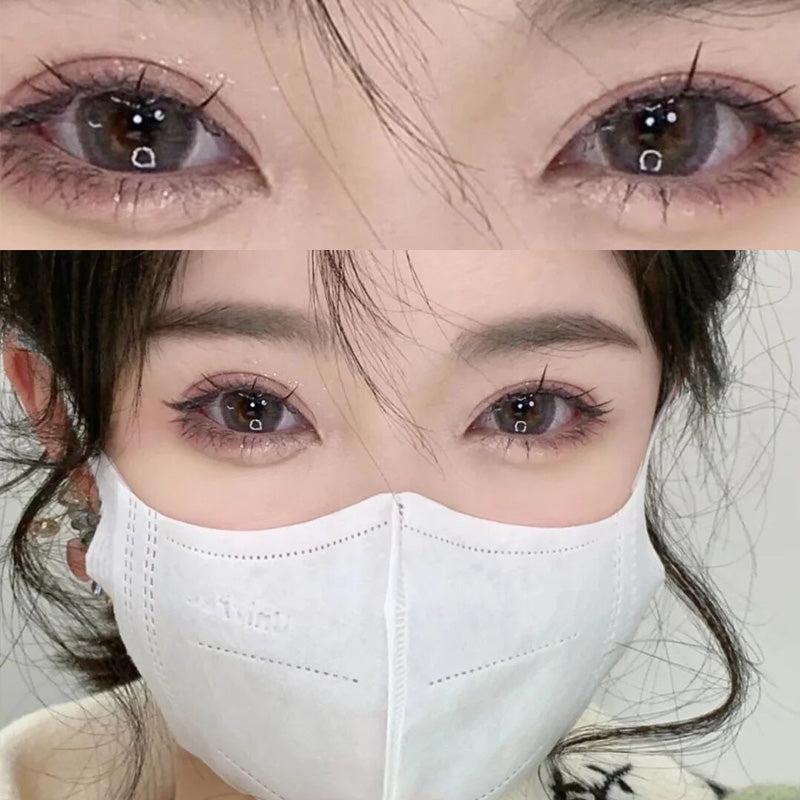 6 Months |  Spade Black Contact Lenses (Two Pieces) Yv31262