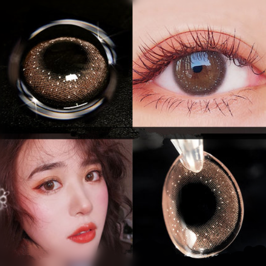 6 Months |  Starry Brown Contact Lenses (Two Pieces) Yv30247