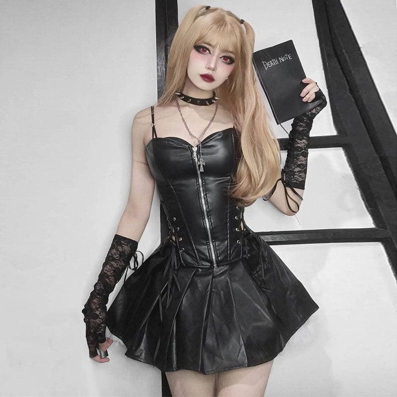 Bunny Girl |  Bunny Girl Leather Skirt Suit Yv43587