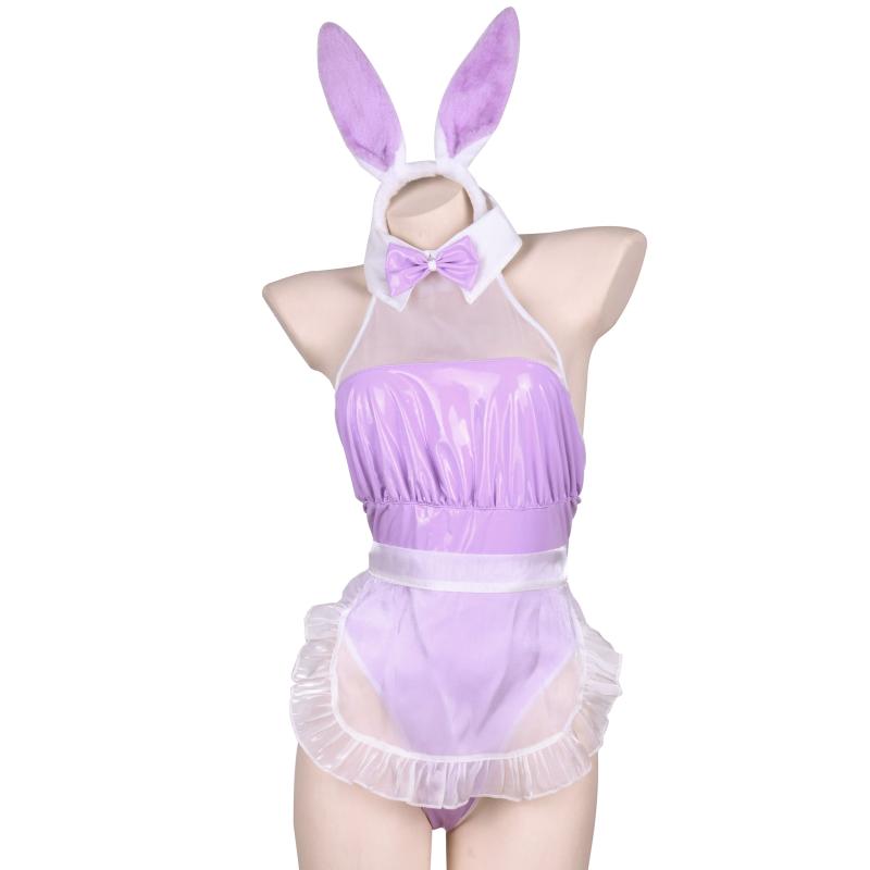 Bunny Girl |  Purple Bunny Patent Leather Sexy Uniformyv47169