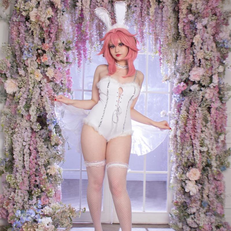 Bunny Girl |  Sweet White Bunny Costume Yv44499