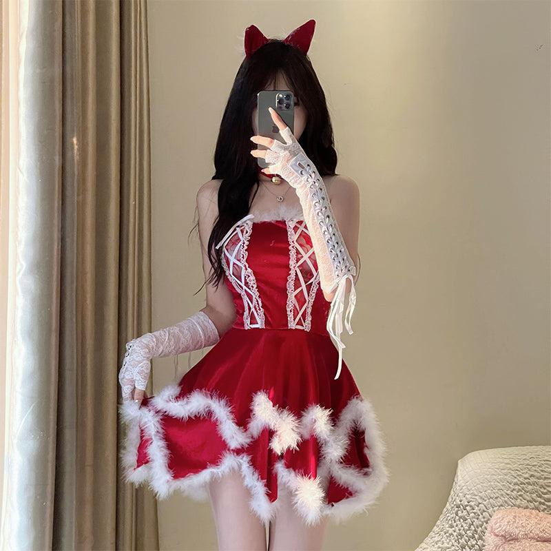 Cos |  Christmas Cosplay Bunny Dress Suit Yv31324