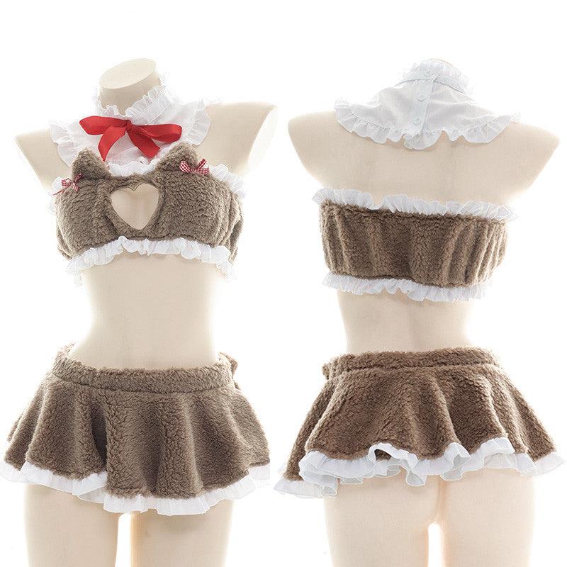 Cos |  Love Cat Ears Maid Pajamas Suit Yv30537