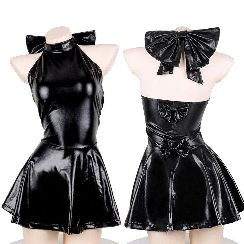 Cos |  Patent Leather Bow Maid Dress Yv30871