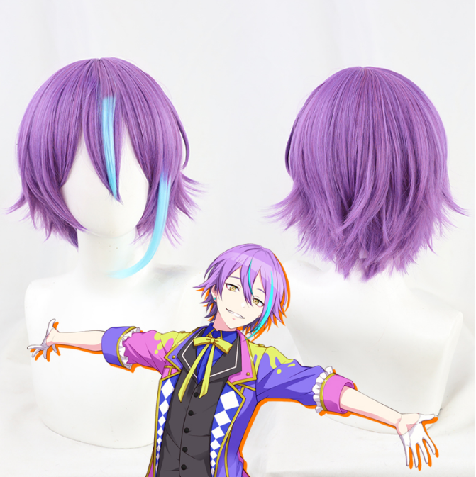 Curls Hair |  God Generation Cosplay Purple Wig Yv30127