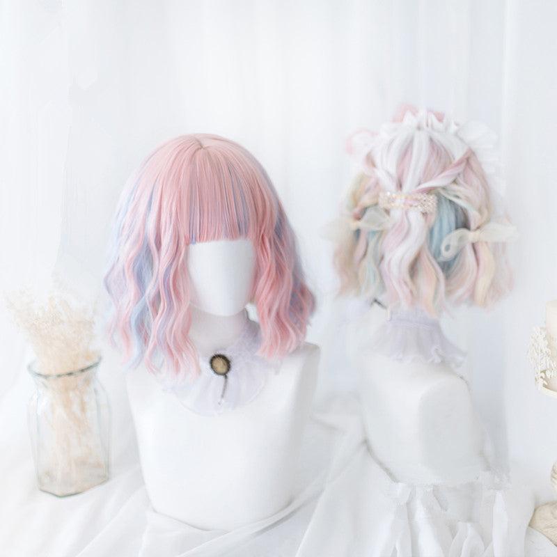 Curls Hair |  Harajuku Colorful Cos Wig Yv43005