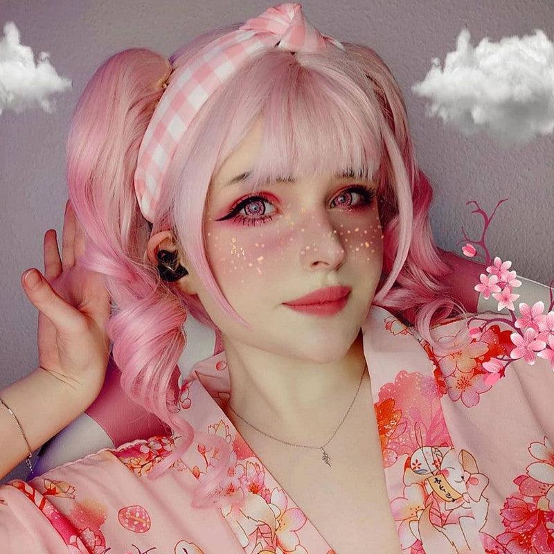 Curls Hair |  Japanese Lolita Sweet Gradient Wig Yv43298