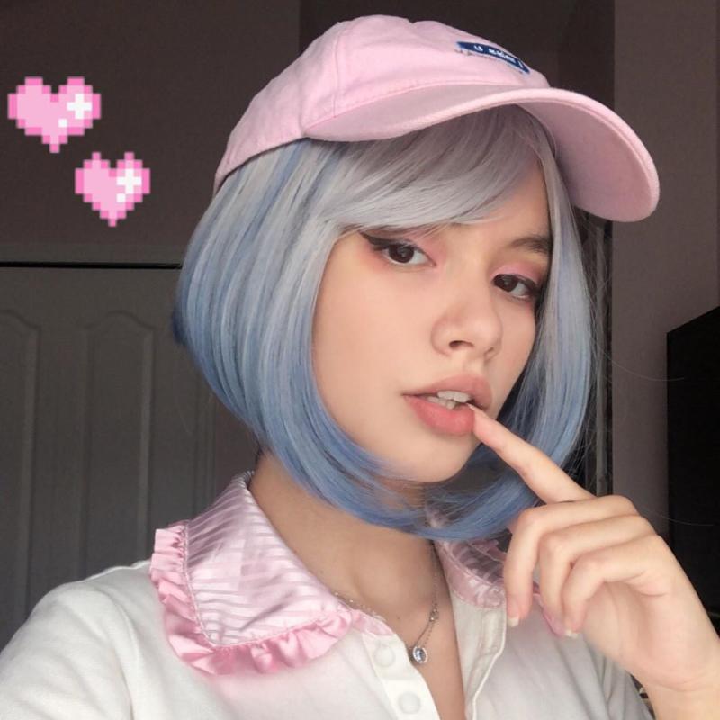 Curls Hair |  Lolita Gradient Short Wig Yv42894