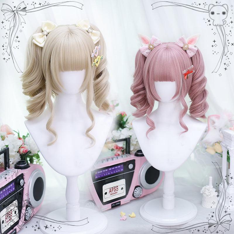 Curls Hair |  Lolita Short Hair Double Ponytail Yv475841