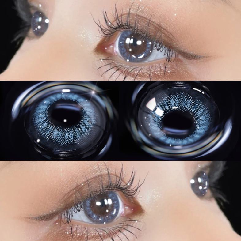 Daily |  Blue  Contact Lenses (Two Pieces) Yv30552