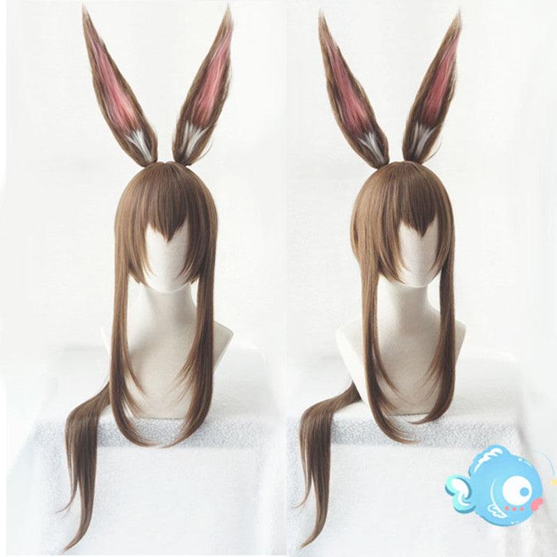 Long Hair |  Amiya Cosplay Linen Brown Wig Yv43455