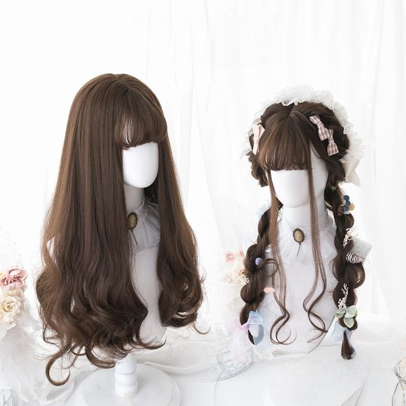 Long Hair |  Chocolate Double Ponytail Female Lolita Wig Yv476036