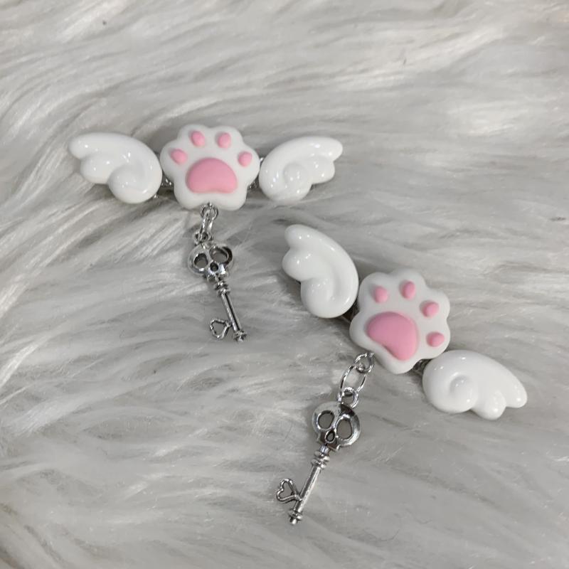 Long Hair |  Cute Cat Claw Wings Hair Clip Yv32008