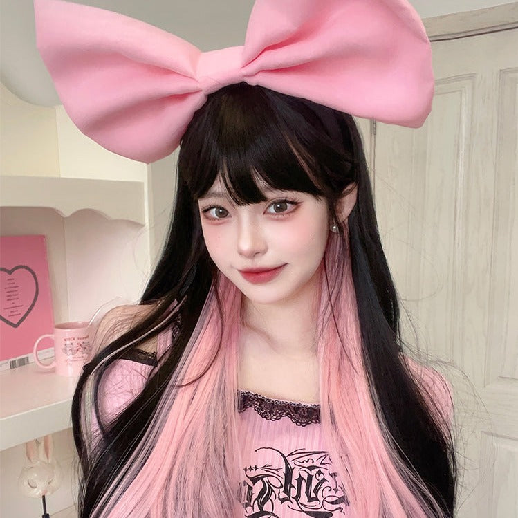 Long Hair |  Daily Black Pink Wig Yv60108