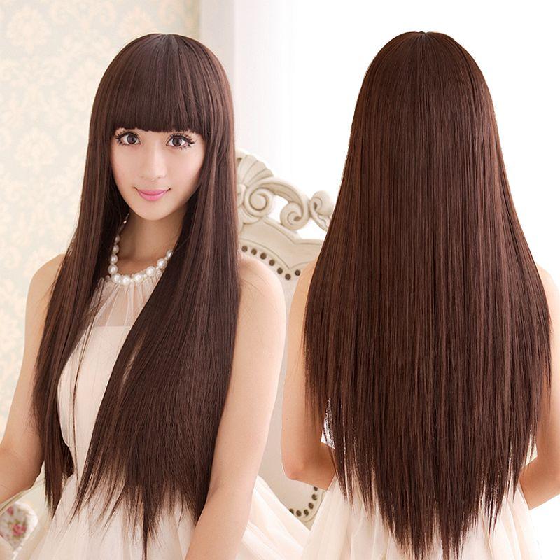 Long Hair |  Harajuku Fashion Long Straight Wig Yv43099