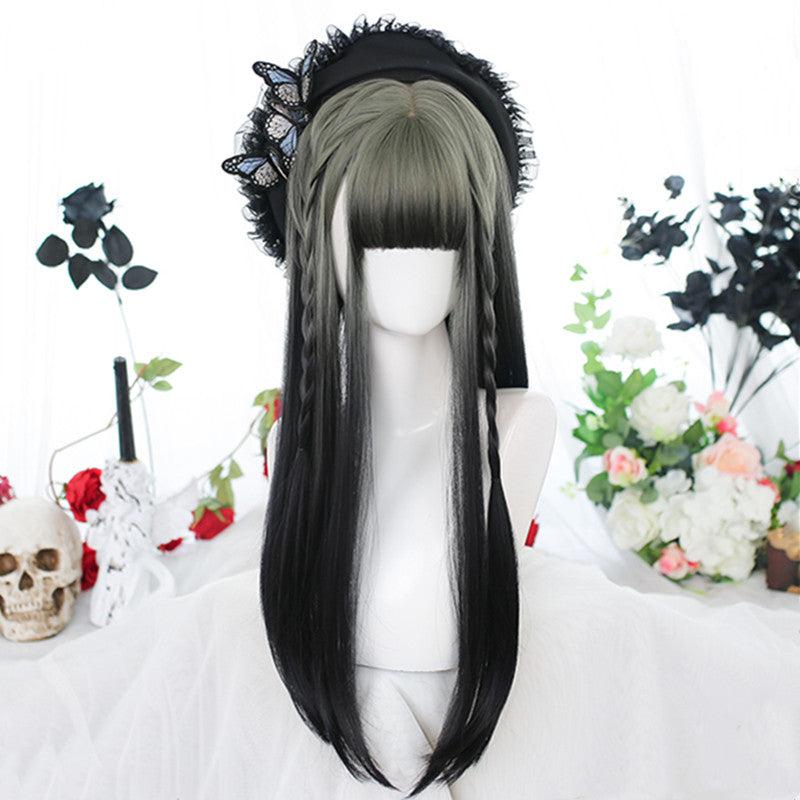 Long Hair |  Harajuku Gradient Long Straight Wig Yv43744