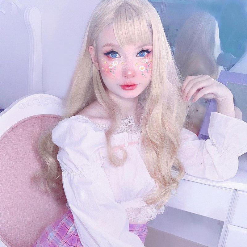 Long Hair |  Japanese Lolita Long Curly Wig Yv42860