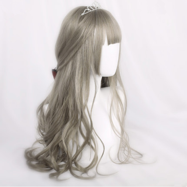 Long Hair |  Japanese Lolita Wave Long Roll Wig Yv42003