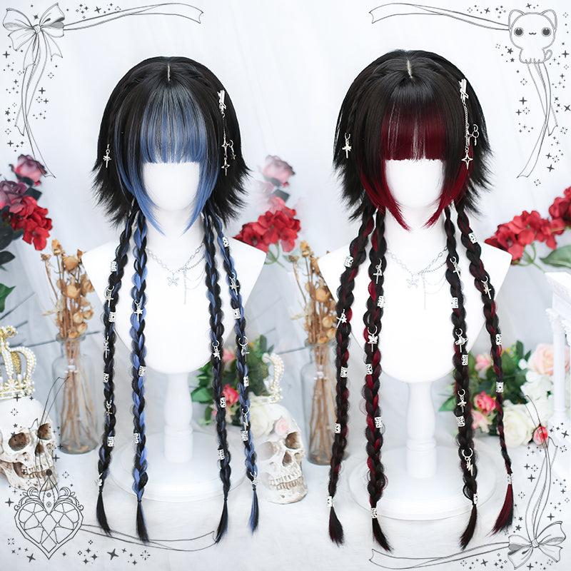 Long Hair |  Japanese Style Highlight Dyed Long Wig Yv475828