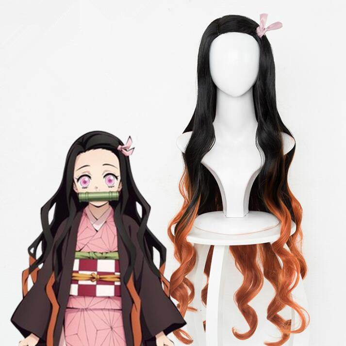 Long Hair |  Kamado Nezuko Cos Wig Yv42987