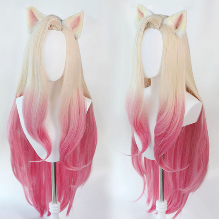 Long Hair |  Kda Ahri Cosplay Gradient Wig Yv30405