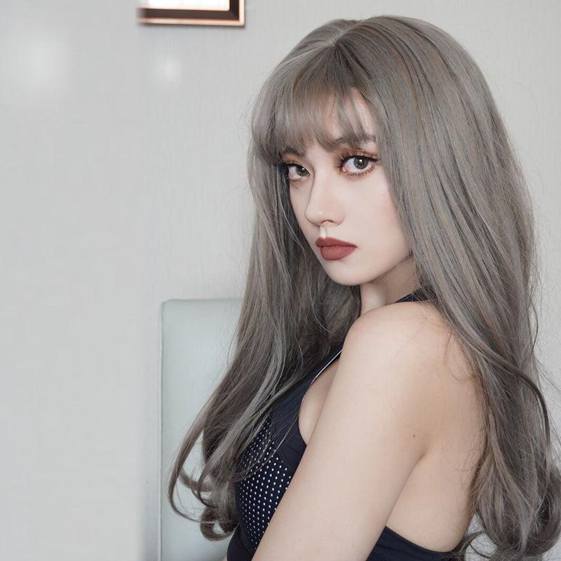 Long Hair |  Lisa With The Same Gray Wig Yv42520