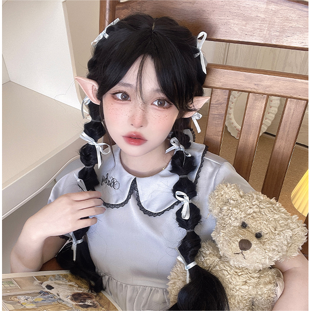 Long Hair |  Lolita Black Curly Hair Yv47132