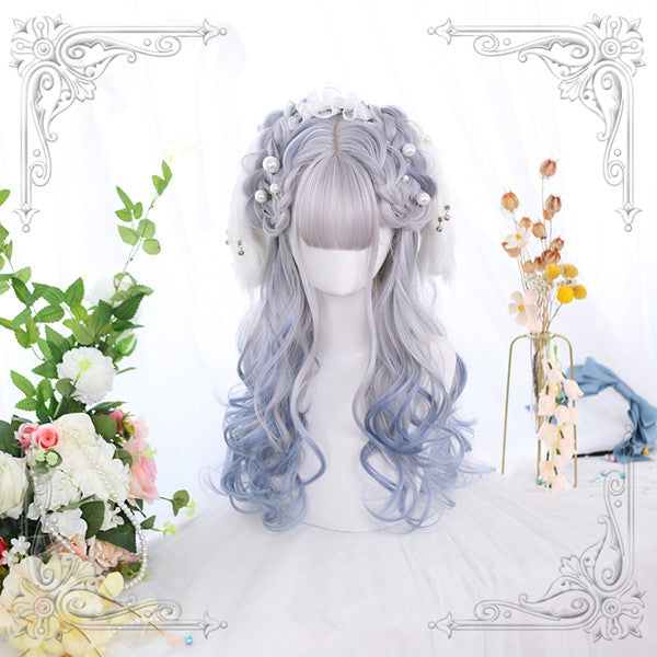 Long Hair |  Lolita Bleached Long Roll Wig Yv42631